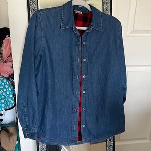 Blue and plaid jacket